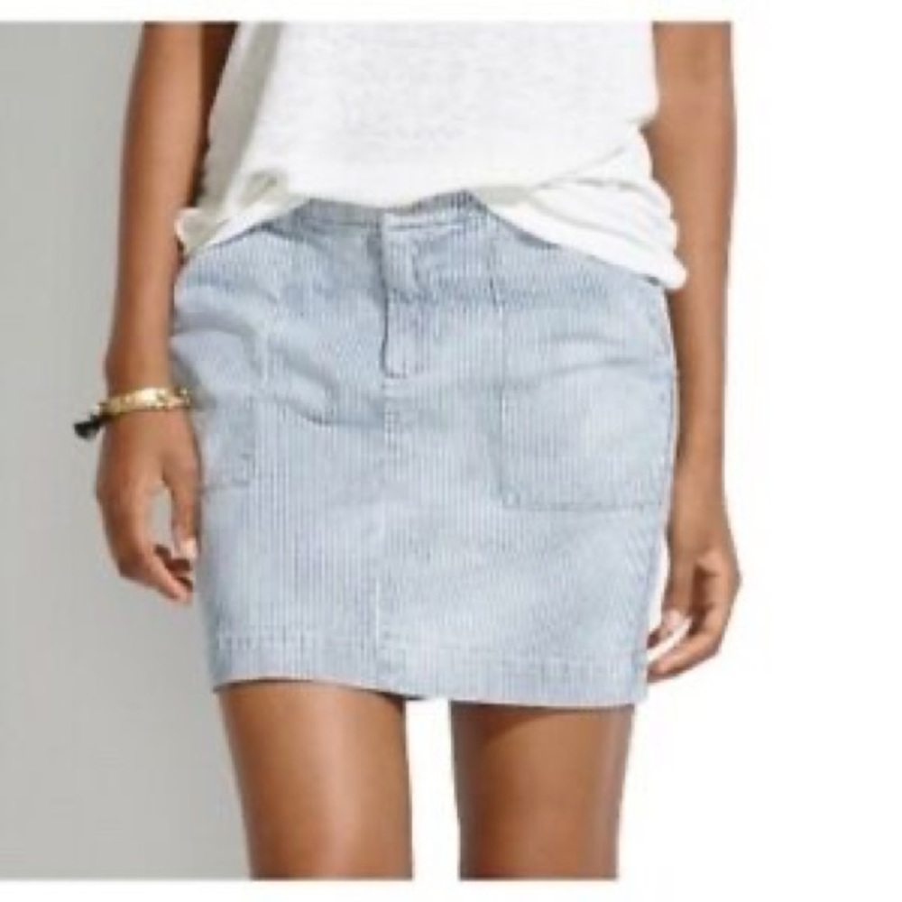 Madewell Striped Mini Skirt